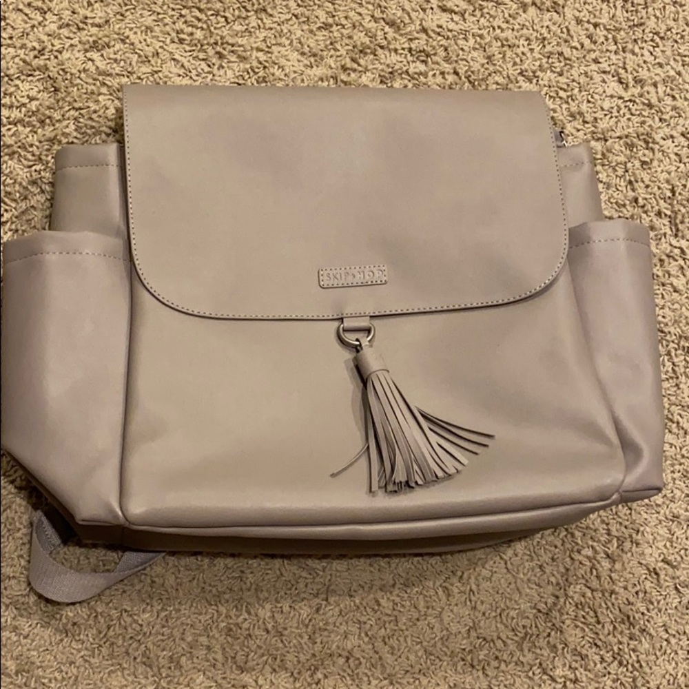 Skip Hop leather-like diaper back pack